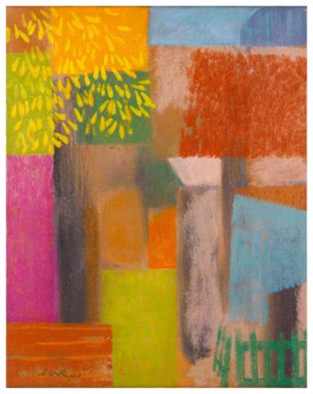 <b>Komposition VI / 2021 Hinterhof</b>
<br>Heiner Riepl