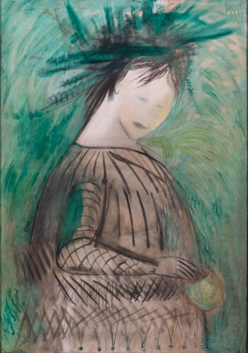 <b>Frau in Grün</b>
<br>/ Eka Natenadze