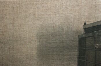 <b>Petra Wilhelm</b>
<br>„aus der Serie Nebel: 'Taube an Staustufe'“